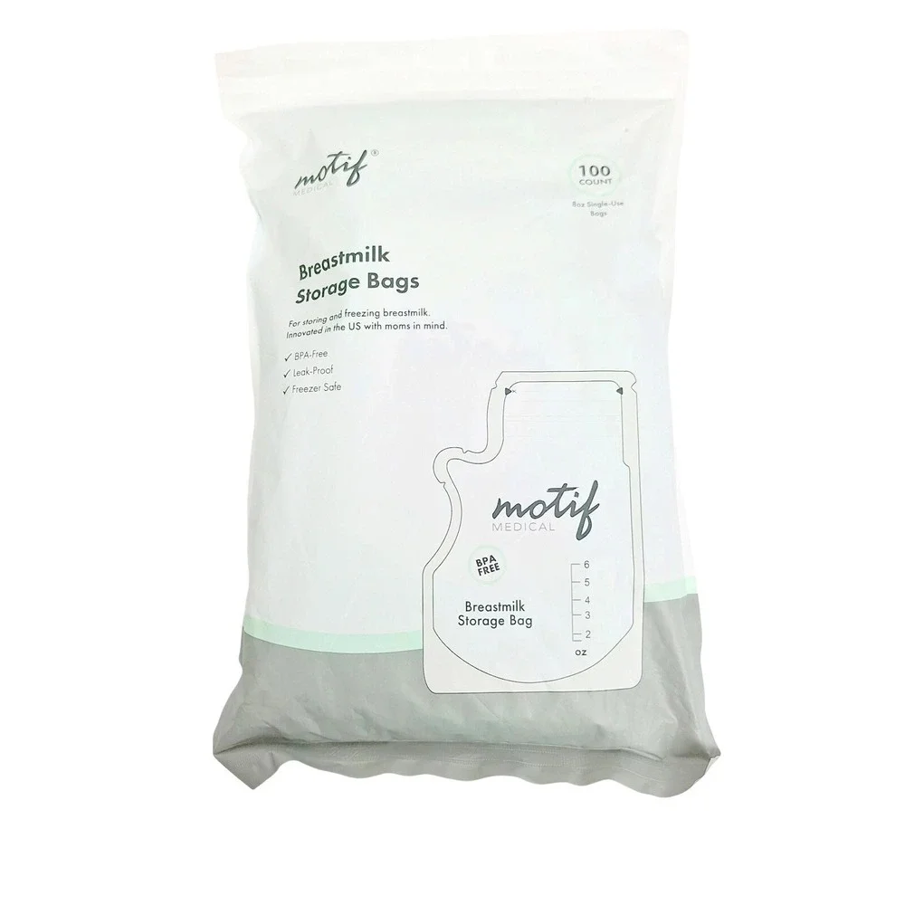 Motif Medical Breastmilk‎ Storage Bags 100 Count 8oz BPA Free Leak Proof Freezer